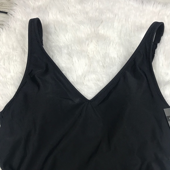 NWT Mossimo Cut Out Sides Black One Piece Size S - Picture 6 of 8